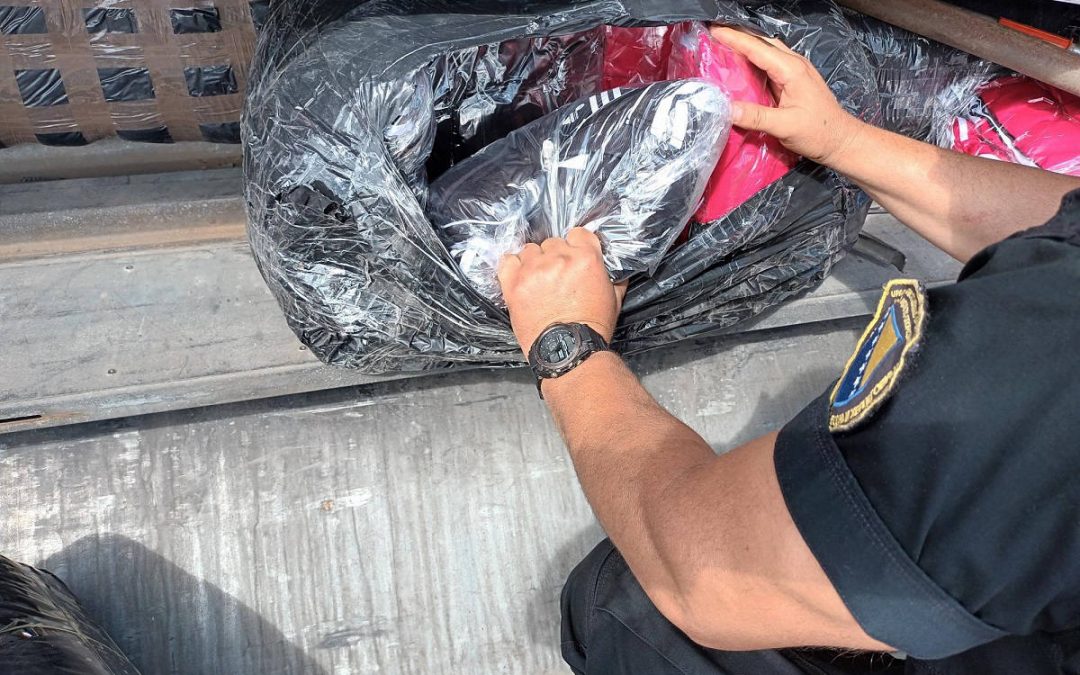 Contraband discovered in the truck