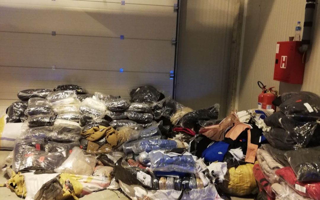 A large quantity of branded textiles was seized in Gradiška