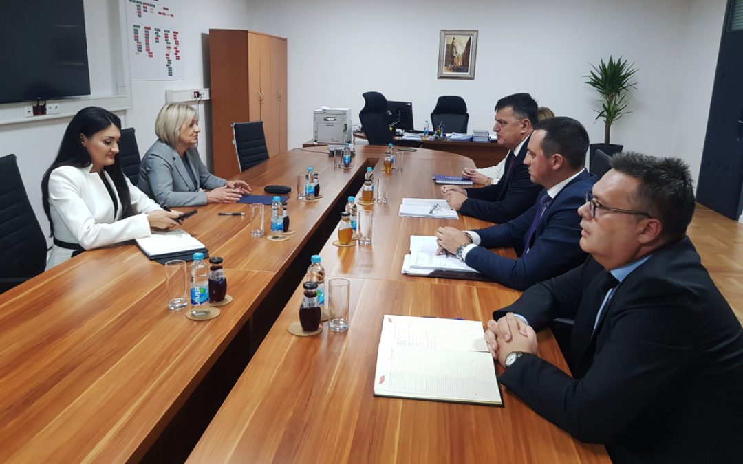 Chairperson of Council of Ministers of Bosnia and Herzegovina, Borjana Krišto and ITA General Director Zoran Tegeltija discussed the work of the ITA